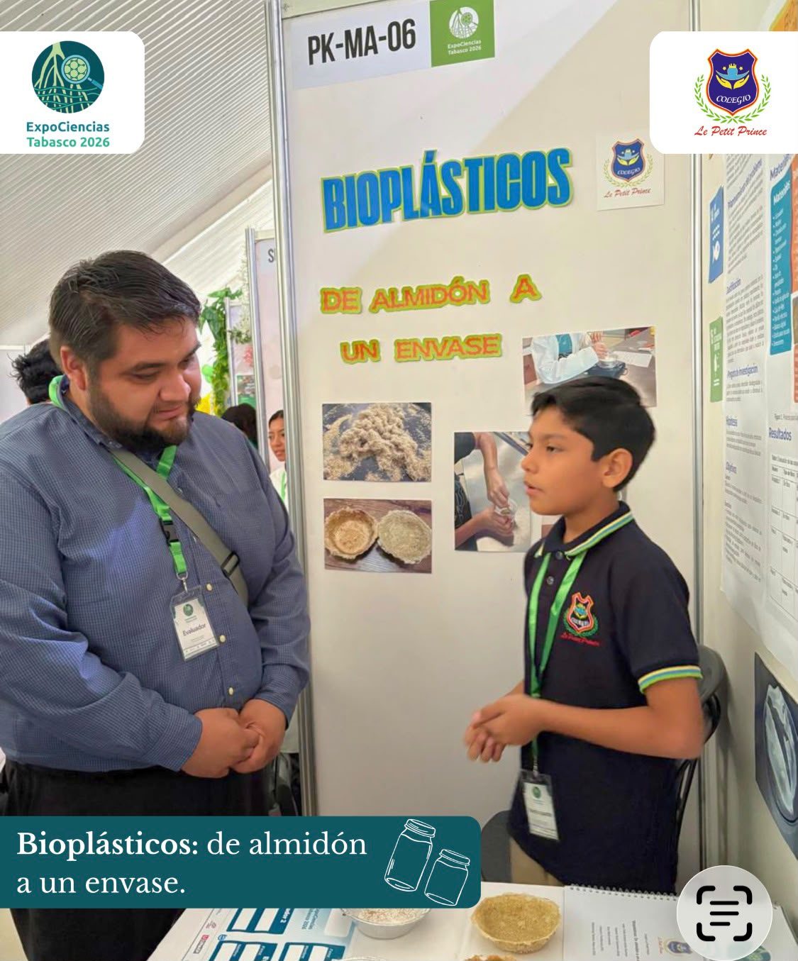 Proyecto de ciencias sobre bioplásticos en ExpoCiencias